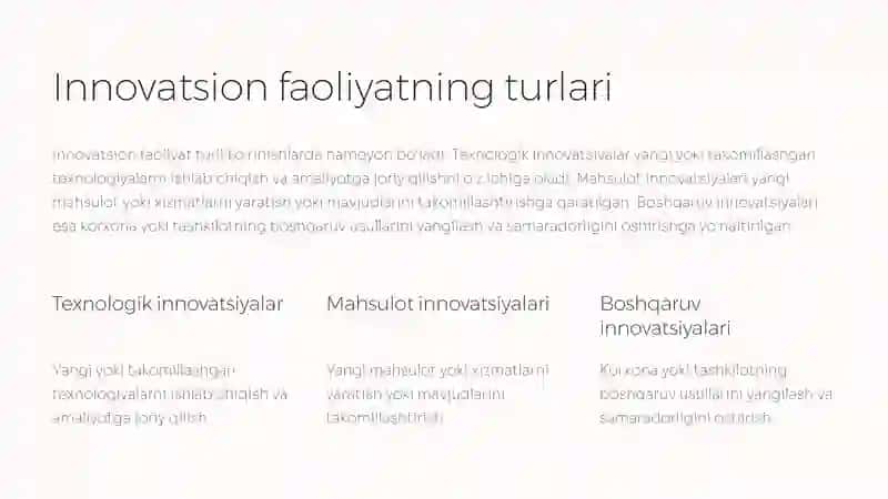 Innovatsion jarayon va faoliyatni diversifikatsiyalash 4