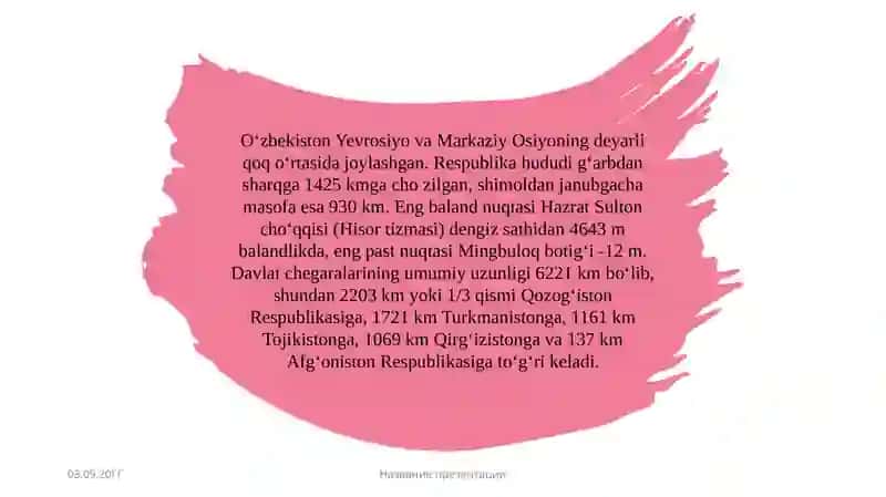 O‘zbekistonning dunyo siyosiy xaritasida tutgan oʻrnini baholash 4
