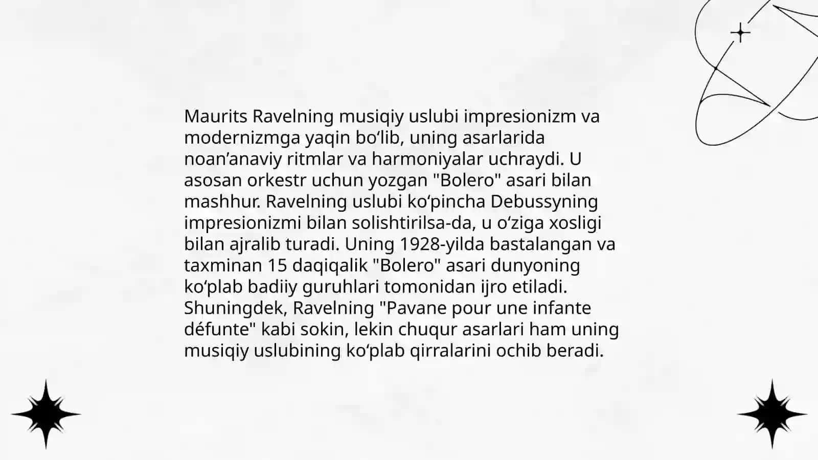 Moris Ravel hayoti va ijodi 4