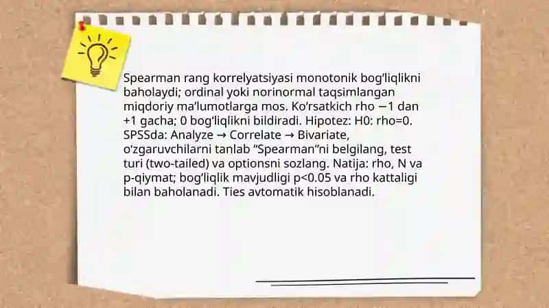 Pearson korrelyatsiya koeffitsienti va SPSSda hisoblash 4