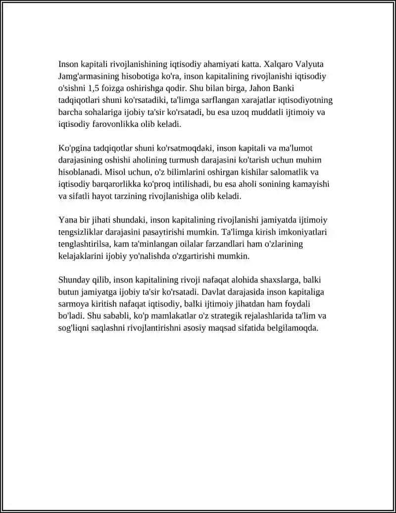 YASHIL IQTISODIYOR UCHUN INSON KAPITALINI RIVOJLANISHI 4