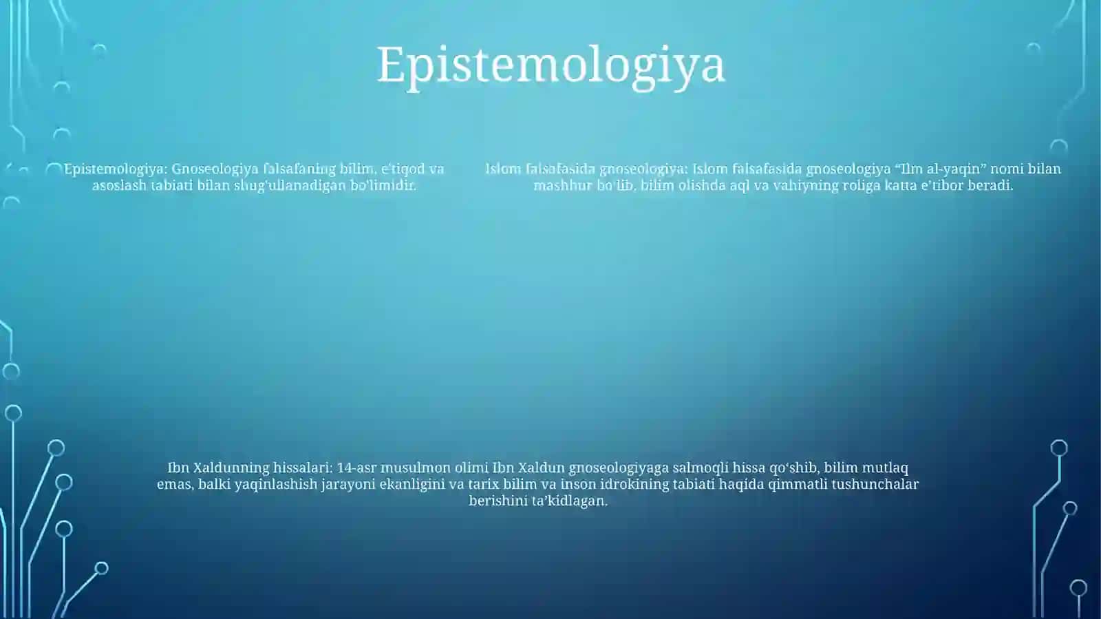 Inson Falsafasi 4