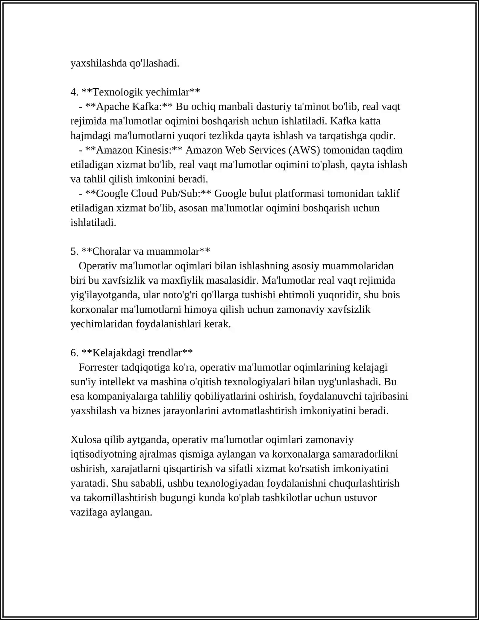 OPERATIV DARAJADAGI AXBOROT TIZIMLARI 4