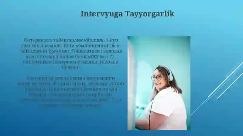 ishga joylashish ko'nikmalari 4