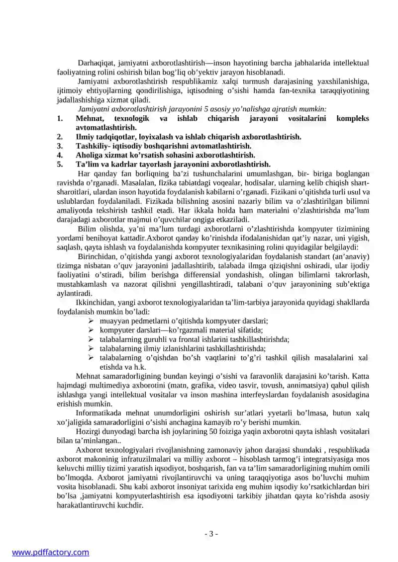 KADRLAR BO‘LIMI UCHUN AXBOROT TIZIMINI LOYIHALASHTIRISH 4