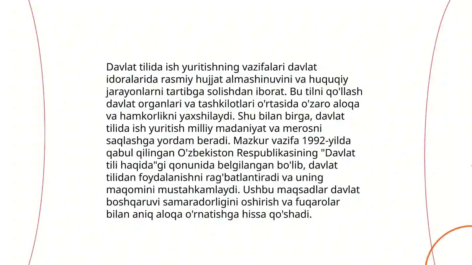 Davlat tilida ish yuritishning maqsadi 4