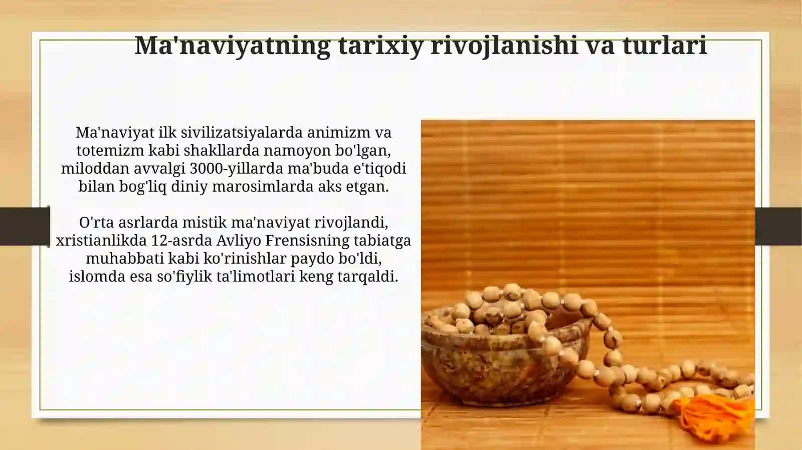 Ma'naviyatning funksiyalari va kategoriyalari 4