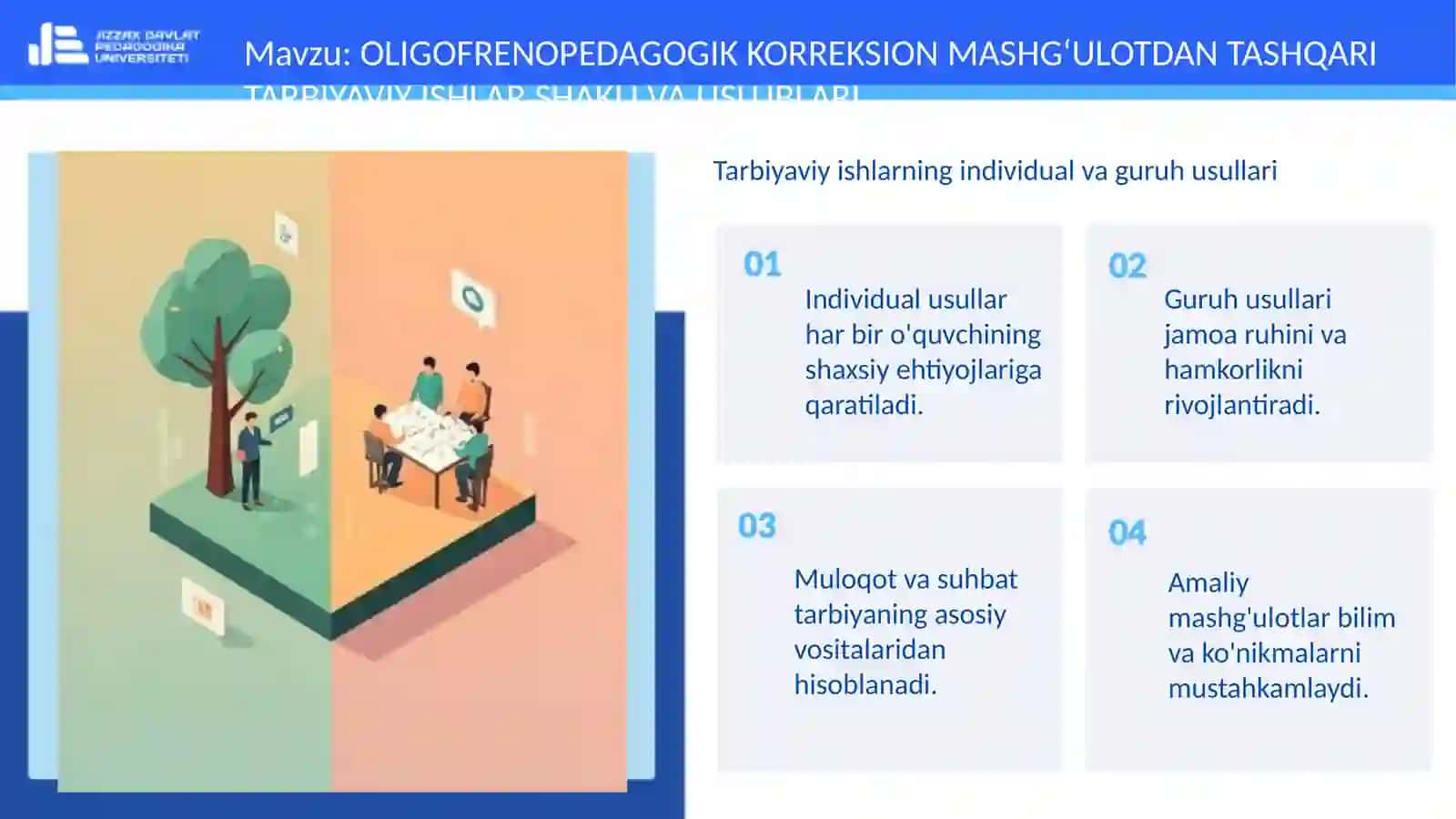 OLIGOFRENOPEDAGOGIK KORREKSION MASHG‘ULOTNING TASHQARI SHAKLLARI 4