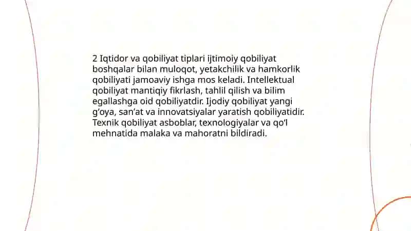 Qobiliyat va iqtidor tushunchalari 4