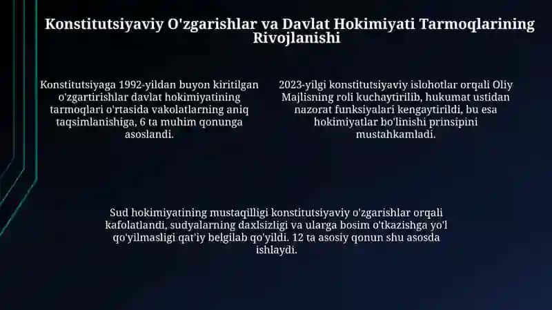 Mustaqillik Yillarida Davlat Boshqaruvi Islohotlar 4