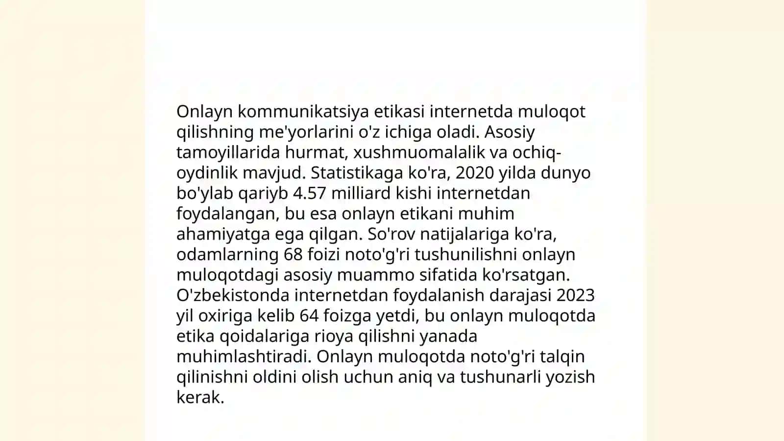 Tarmoq odob axloqi 4