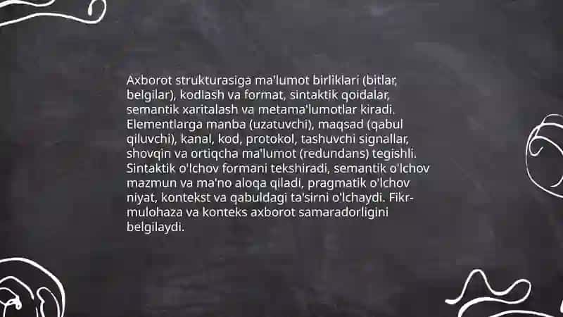Axborot uzatish muhim xususiyati 4