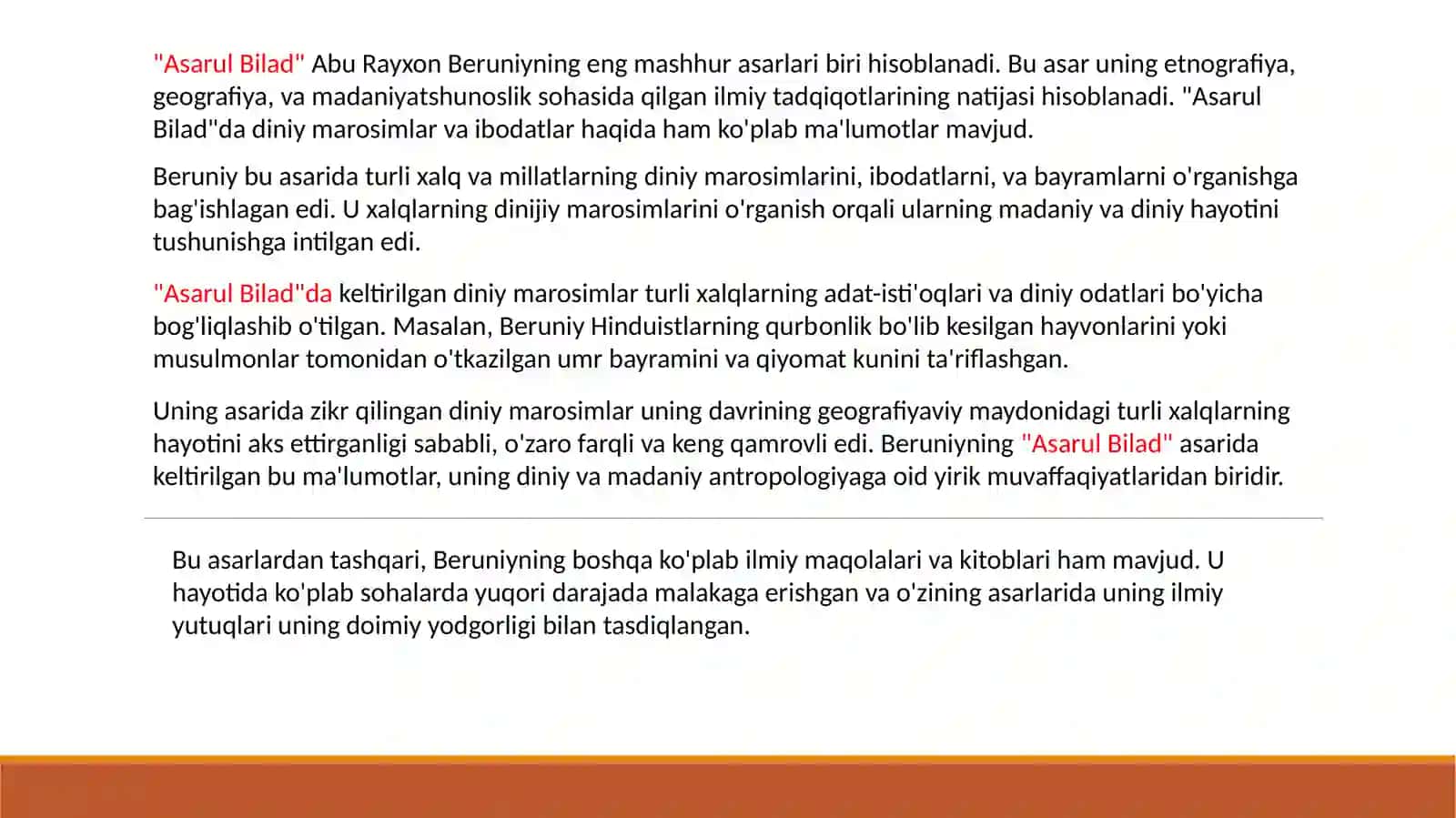 BERUNIY ASARLARIDA DINIY MAROSIMLARNING YORITILISHI 4