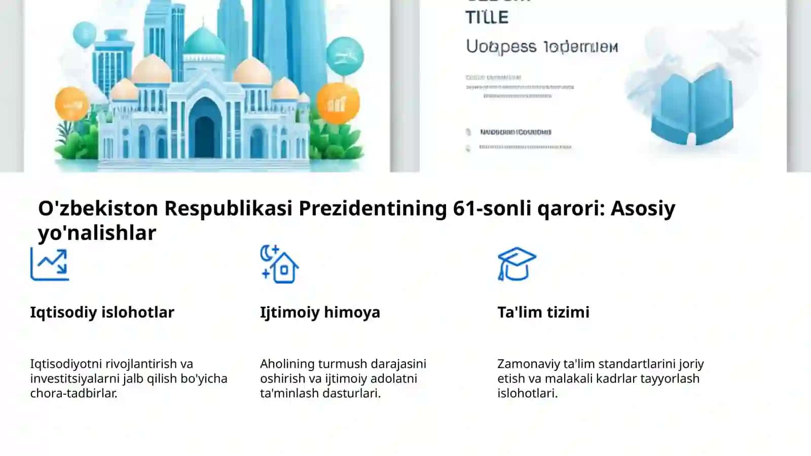 O'zbekiston Respublikasi Prezident qarorlari (60, 61, 62-sonli) 4