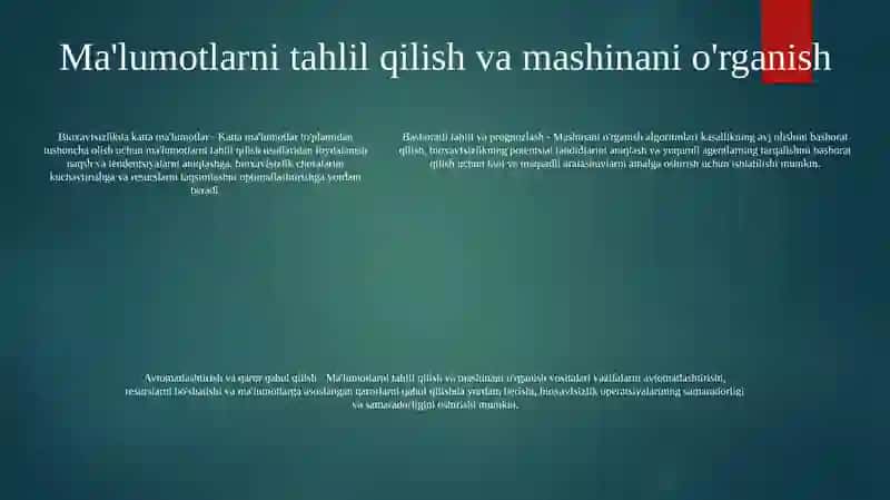Bioxavfsizlikda Zamonaviy Usullarni Qo'Llash 4