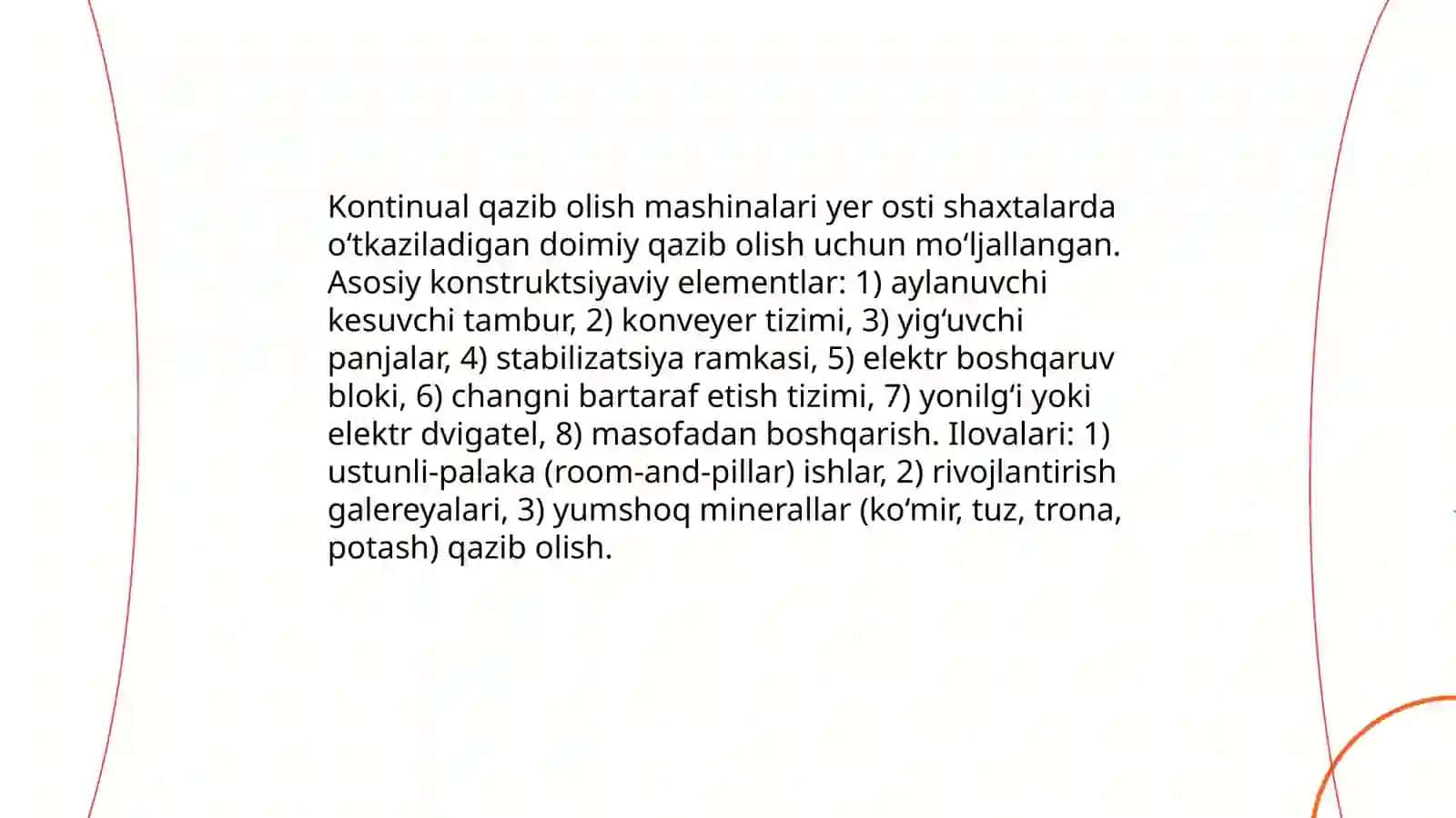 Shaxtalarda ishlatiladigan qazib olish yuklash mashina va majmuolar 4