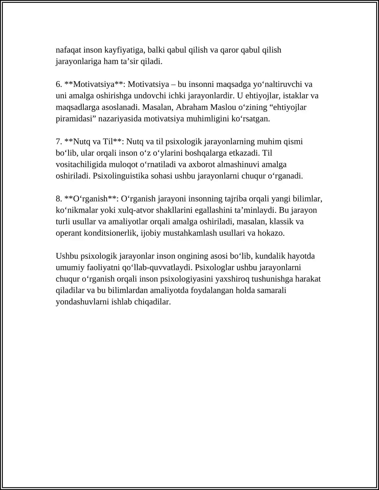 UMUMIY PSIXOLOGIYANING ASOSIY TAMOYILLARI 4