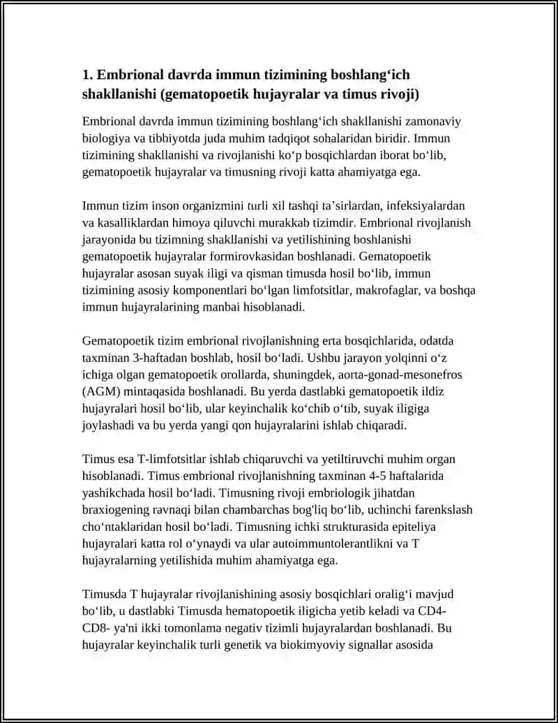 INDIVIDUAL RIVOJLANISH DAVOMIDA IMMUN REAKSIYALARNING SHAKLLANISHI 4