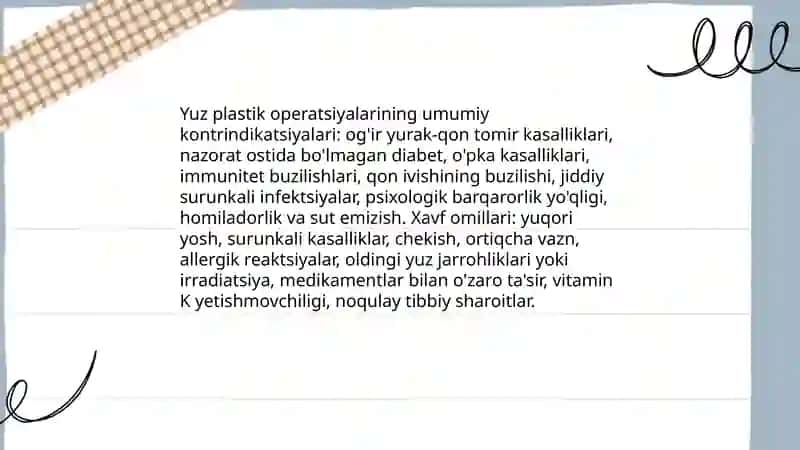 Yuzdagi plastik operatsiyalar 4