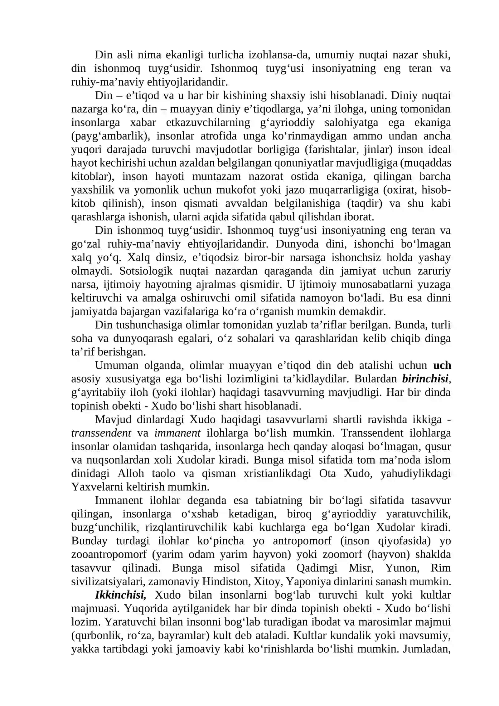 DINSHUNOSLIK FANINING PREDMETI, MAQSADI VA VAZIFALARI 4