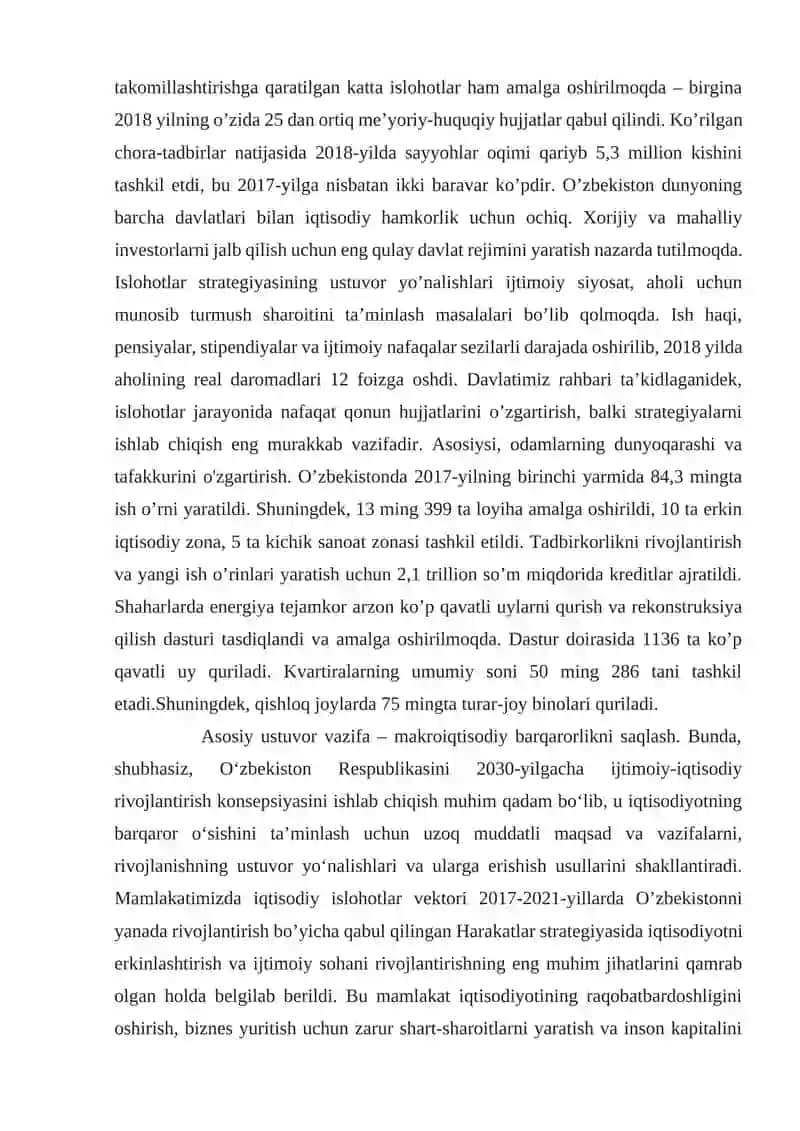 O'zbekistonda Ijtimoiy Sohada Amalga Oshirilayotgan O'zgarishlar Mazmuni 4