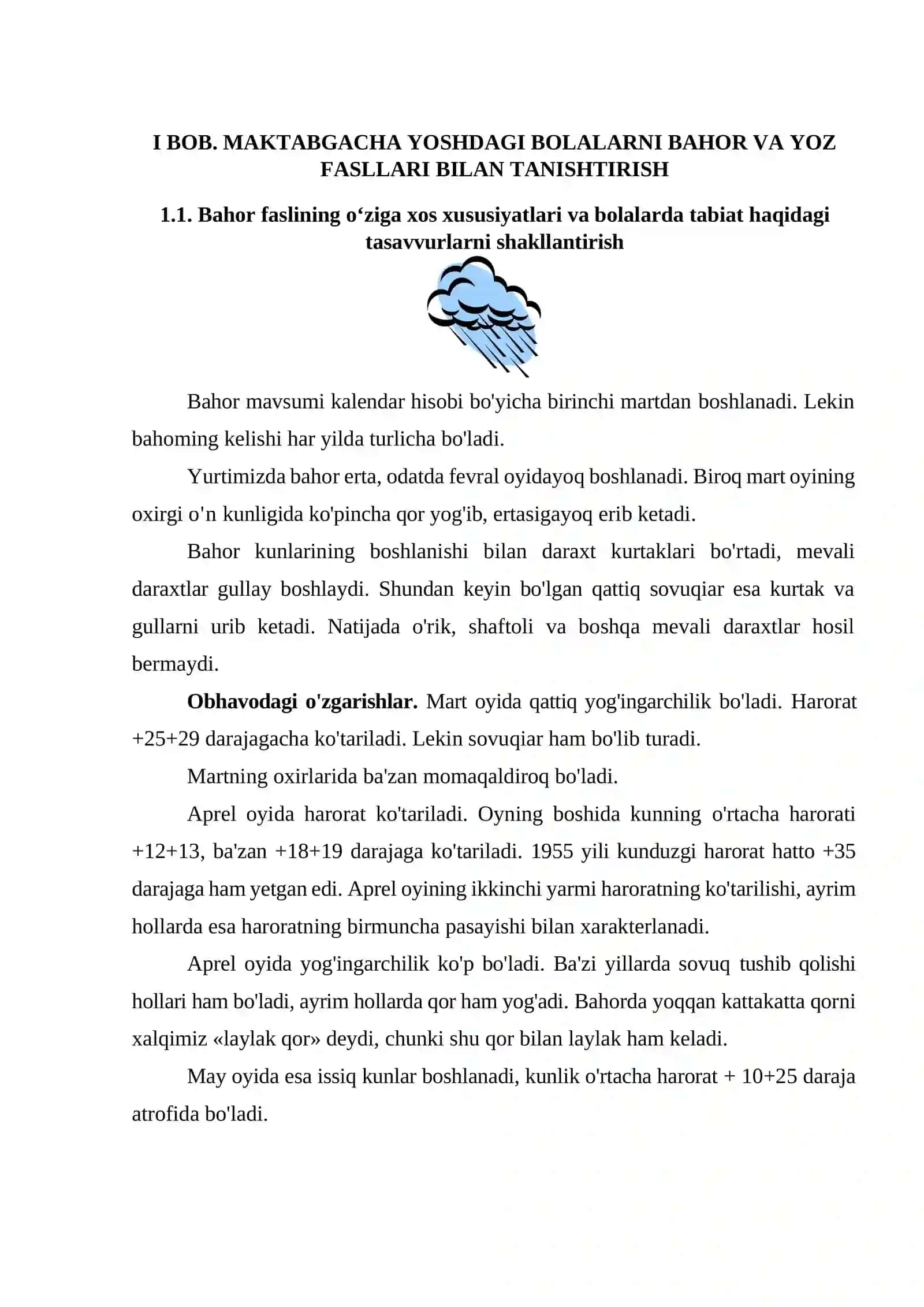 Maktabgacha yoshdagi bolalarni yilning turli fasllari bilan tanishtirish 4