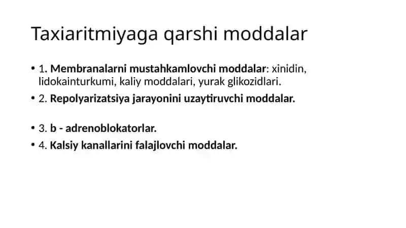 Antiaritmik dorivo sitalar tasnifi 4