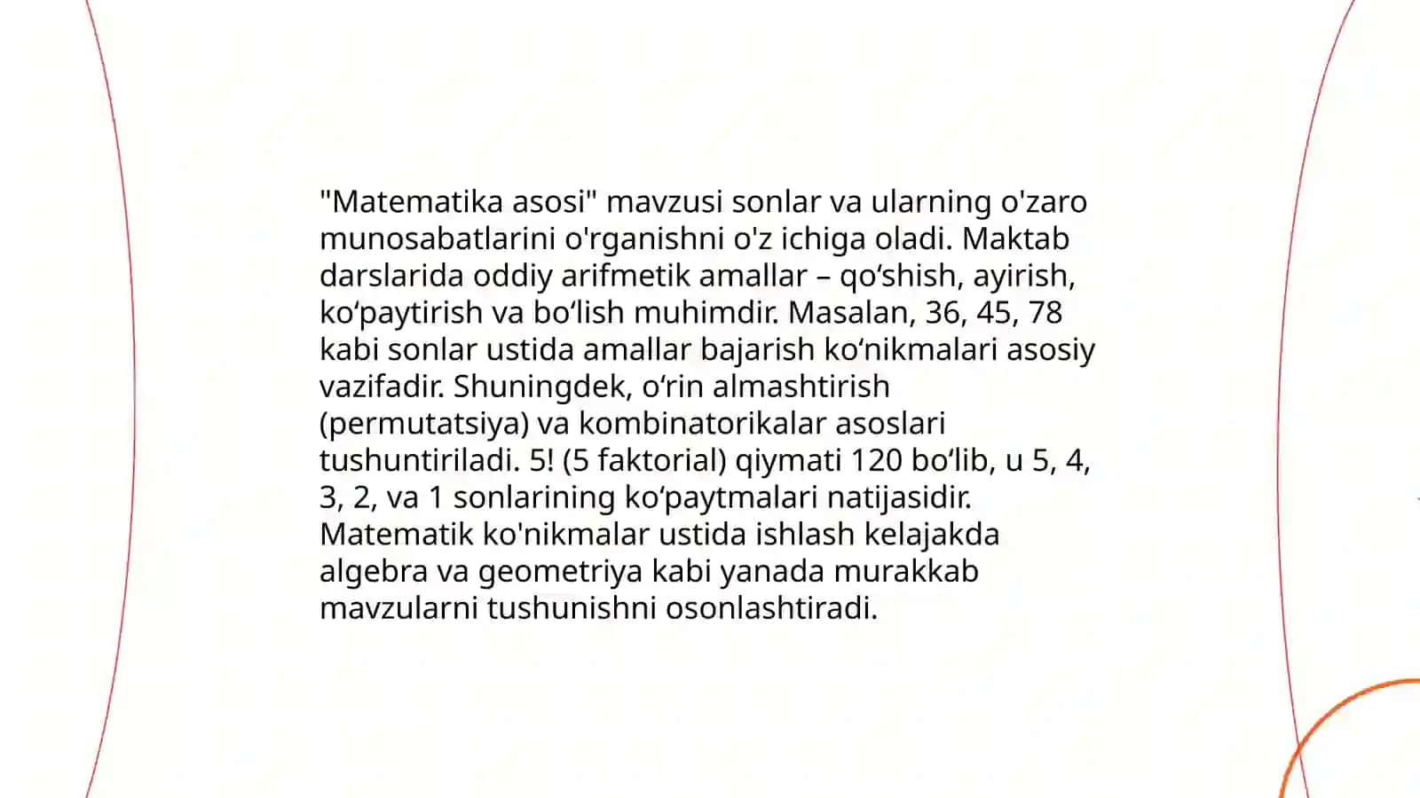 Boshlang'ich sinalar uchun to'garak loyiha 4