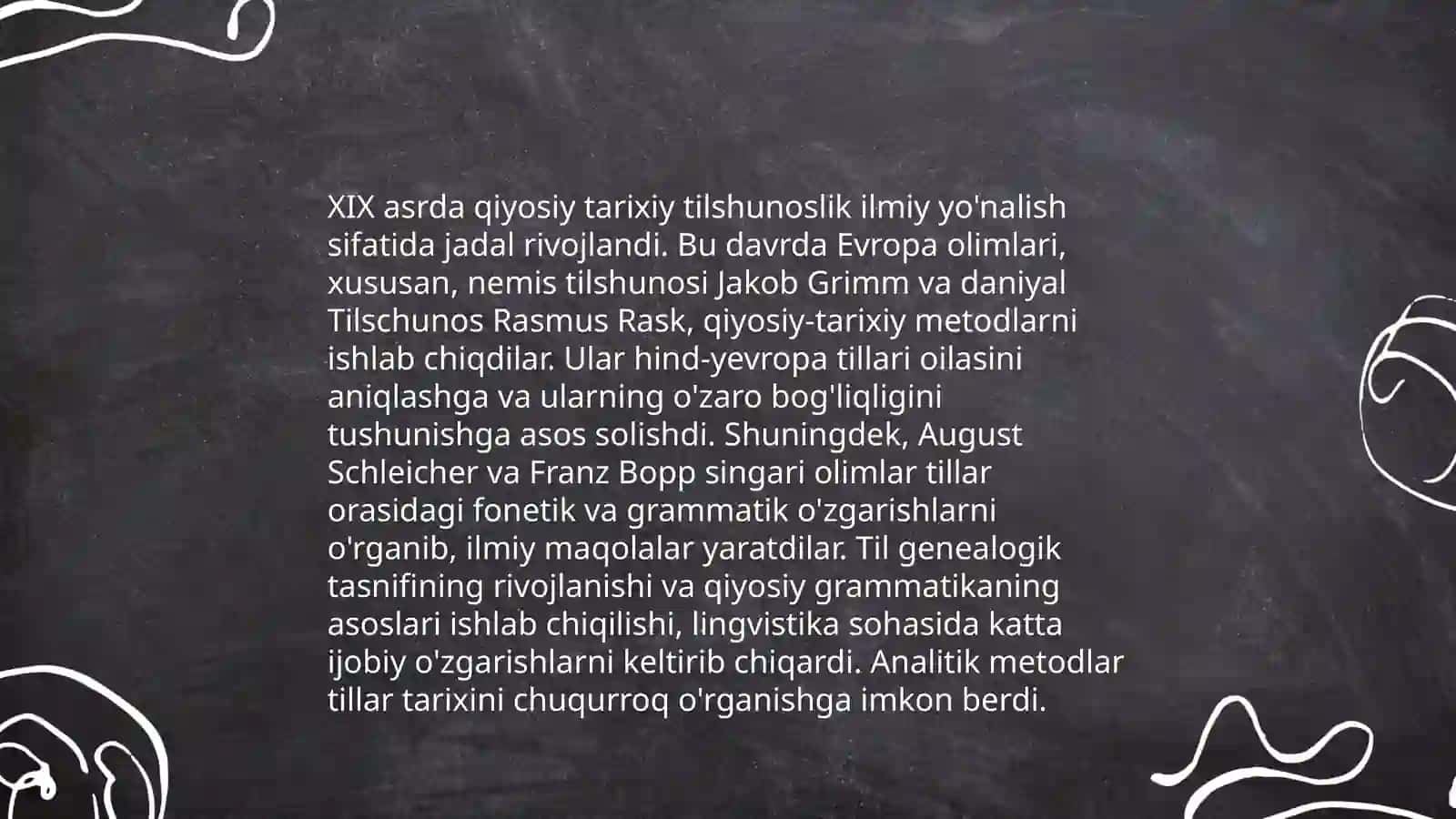 XIX asrda qiyosiy tarixiy tilshunoslikning vujudga kelishi 4