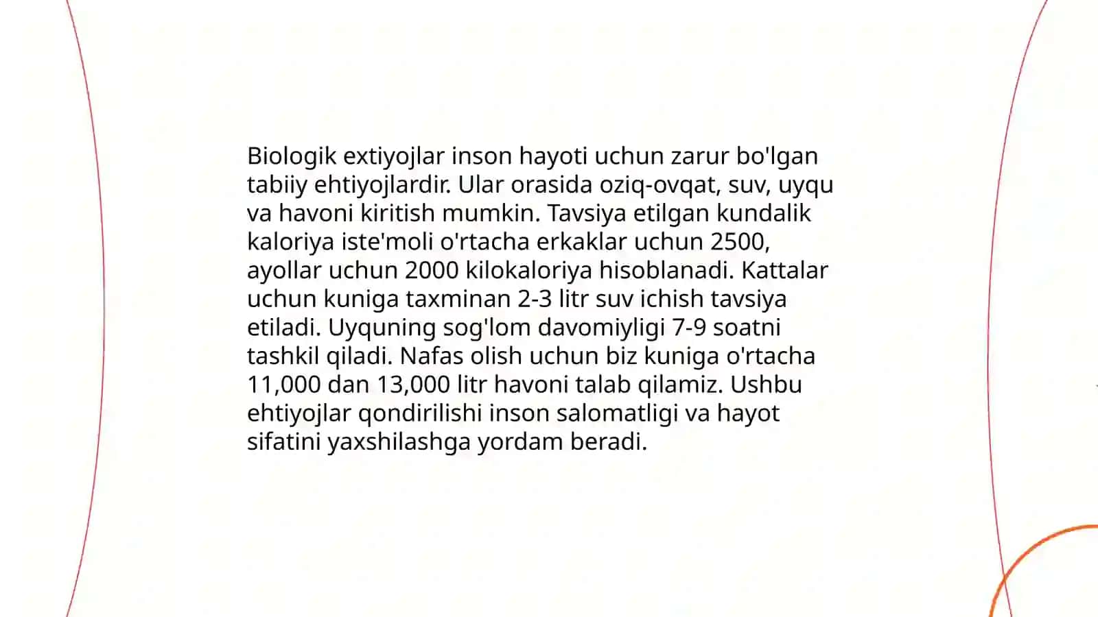 Ijtimoiy extiyojlar 4