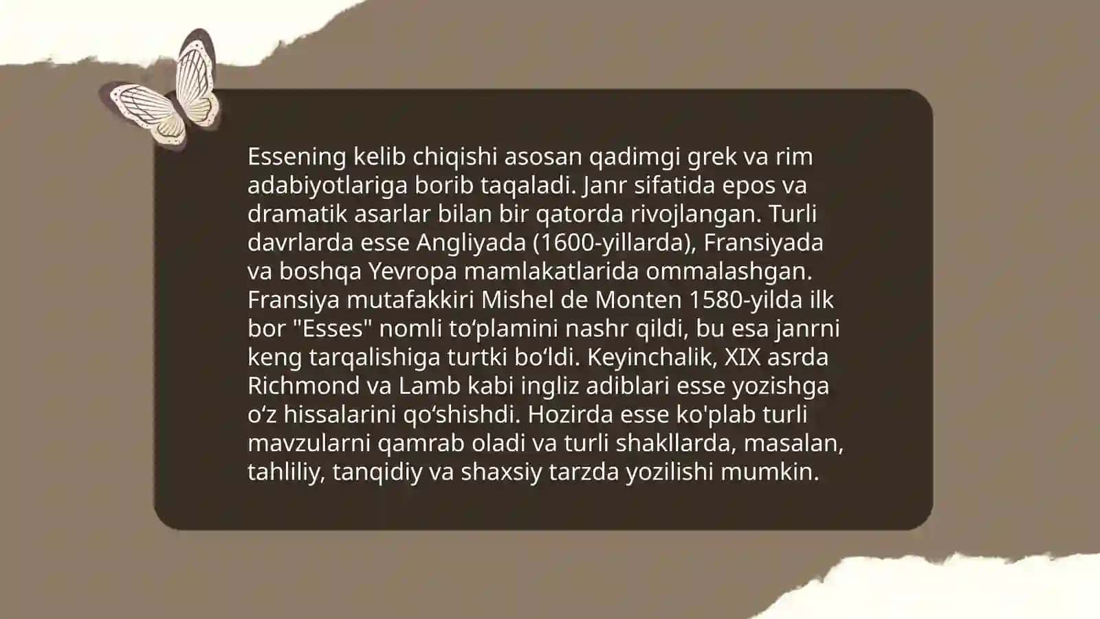 Esse nima aslida? 4