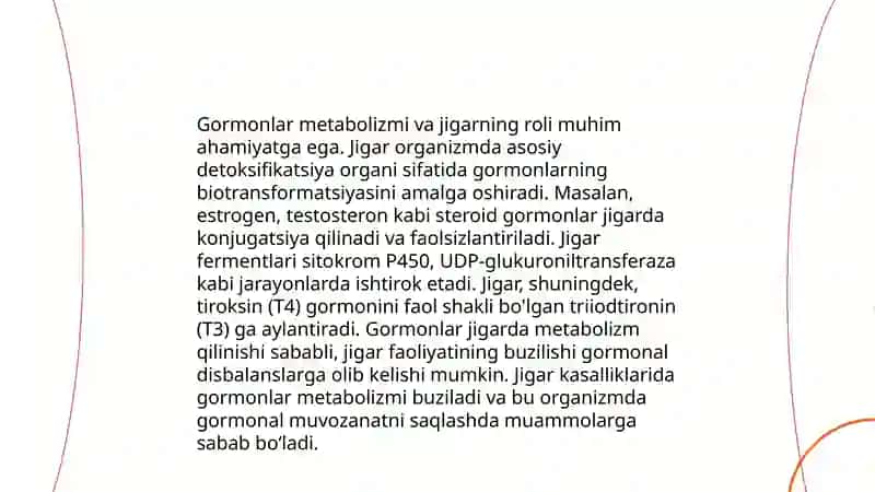 Jigarda gormonlarning zararsizlantirilishi,klinik ahamiyati 4