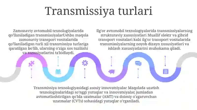 Rivojlangan Davlatlar Avtomobil Texnikalarining Transmissiyalarining Tuzilishini O'Ziga Xosligi 4