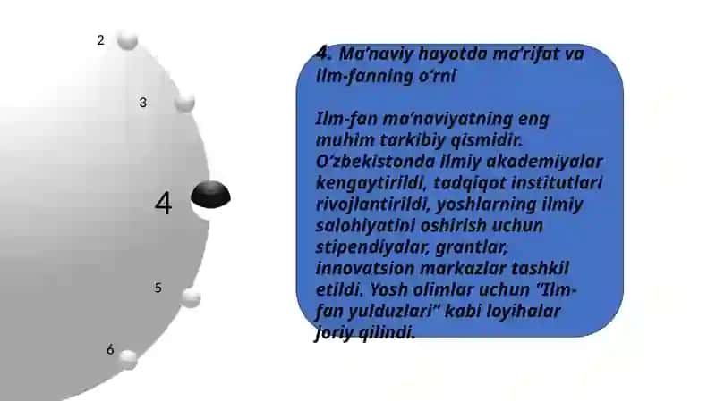 Mustaqillik yillarida O’zbekistondagi ma’naviy va madaniy taraqqiyot 4