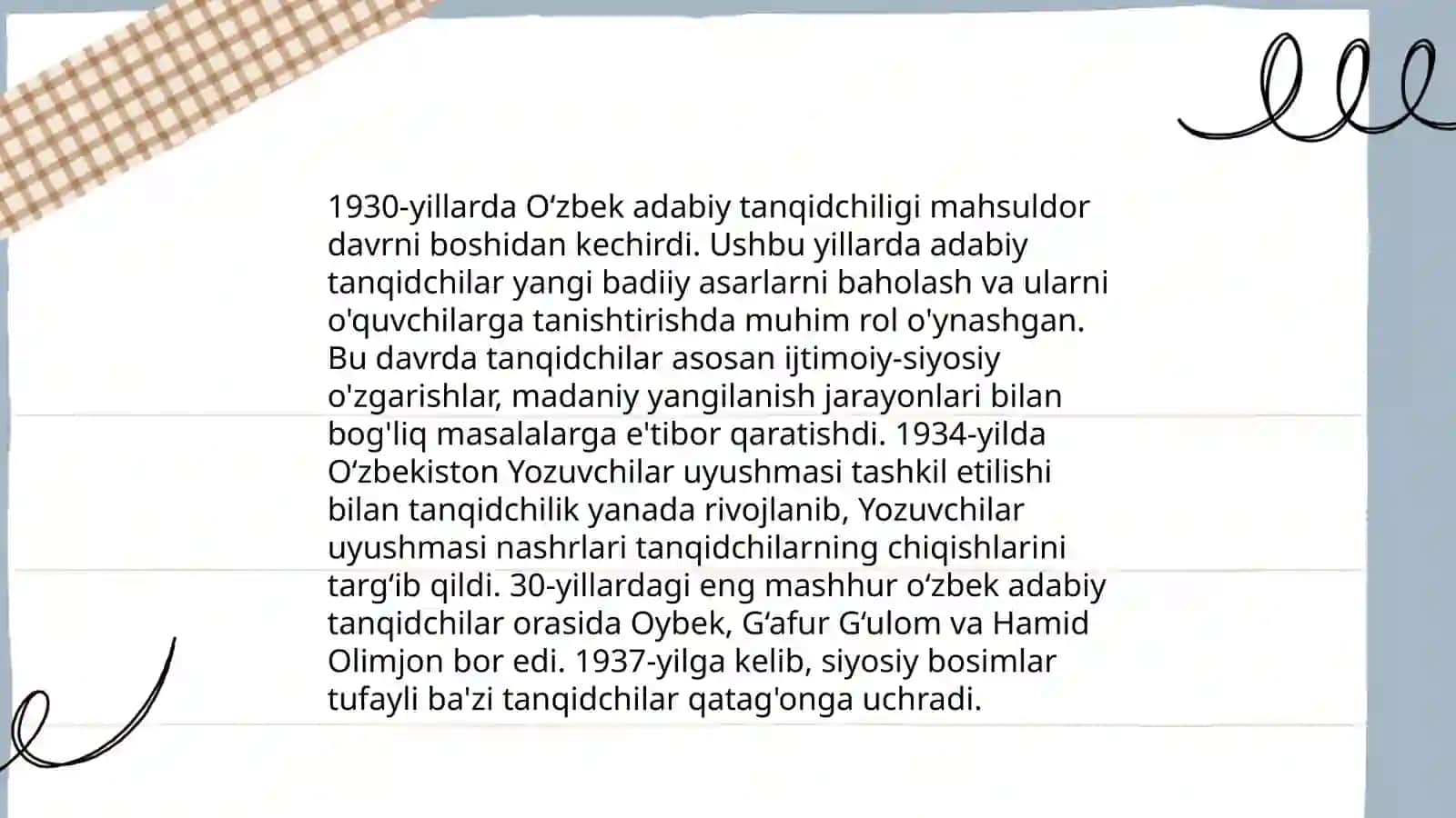 O‘zbek tanqidchiligining paydo bo'lishi 4