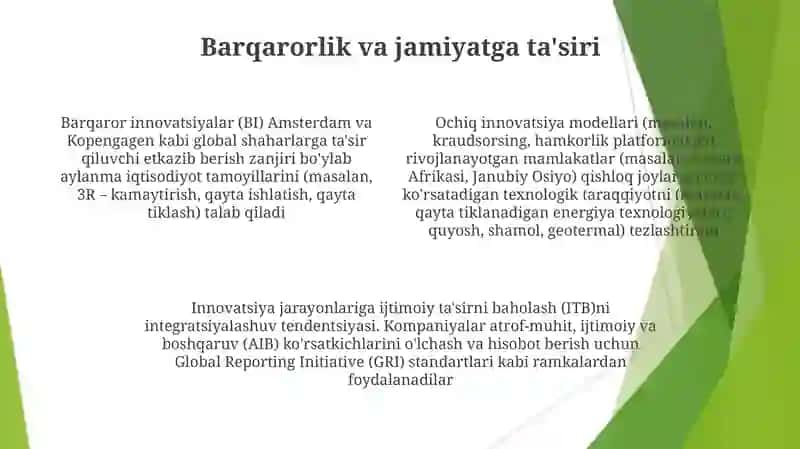 Innovatsion jarayonlar rivojining umumiy tendensiyalari 4