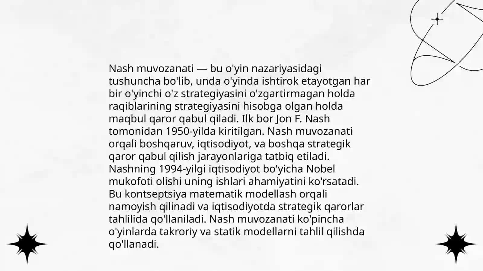 O'yinlar nazariyasi va o'zaro hamkorliklarni modellashtirish 4
