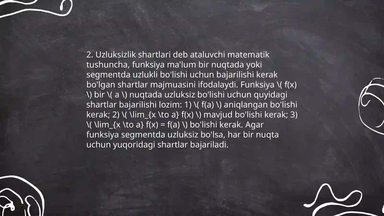 Funksiya uzluksizligi 4
