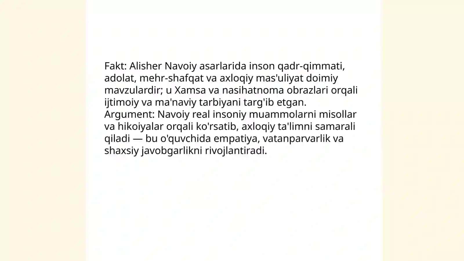 Abduraxmon Jomiy, Alisher Navoiy, Jaloliddin Davoniylarning asarlarida ta'lim-tarbiya masalalari 4
