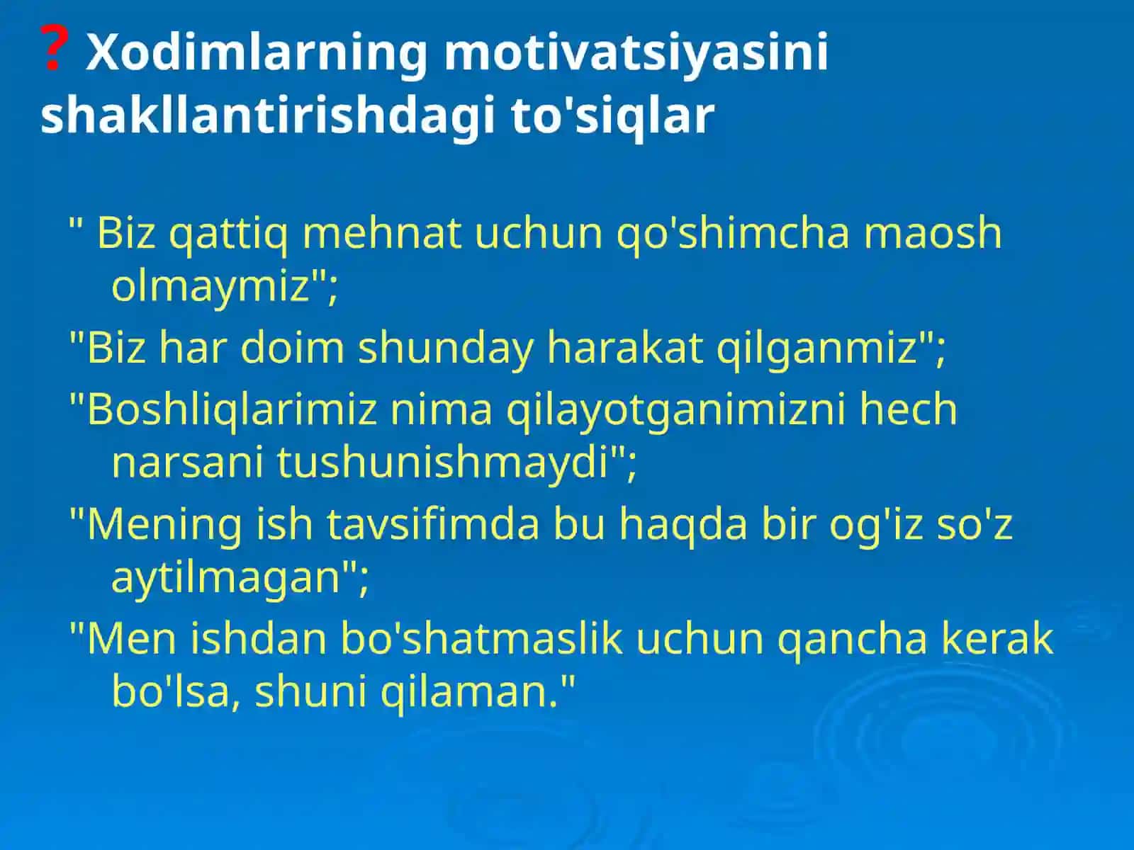 Motivatsiya nazariyalarini amaliyotda qo‘llash tamoyillari 4