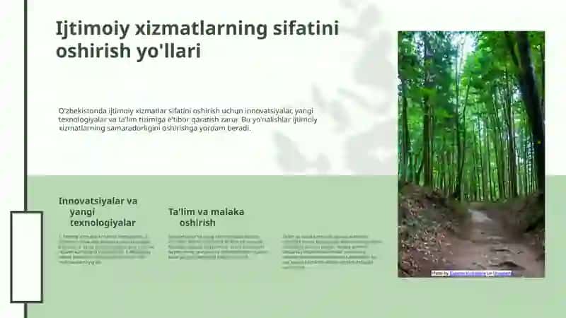 Ijtimoiy xizmatlar va ularning sifatini oshirish 4