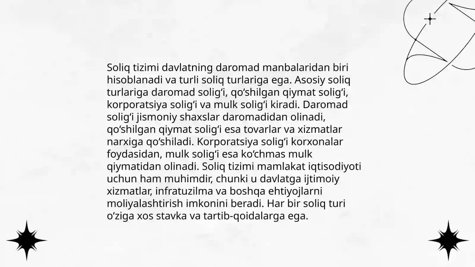 Soliq tamoillari va elementlari 4