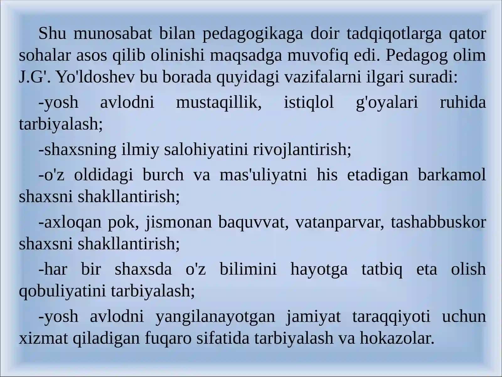 mustaqil Oʻzbekiaton talim tizimi 4