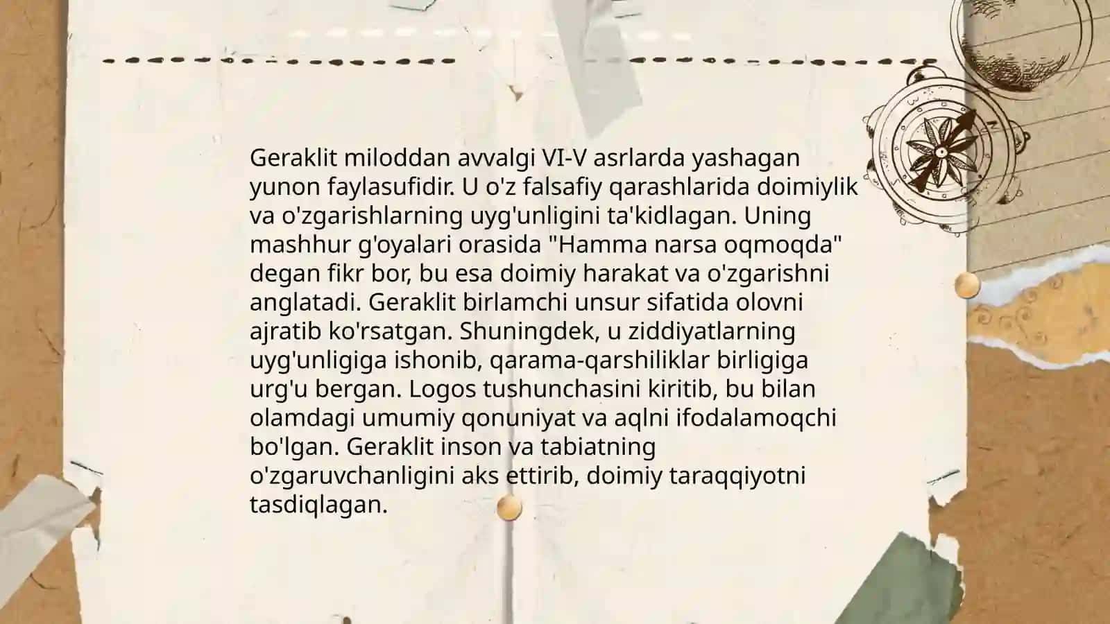 Geraklit va uning falsafiy qarashlari 4