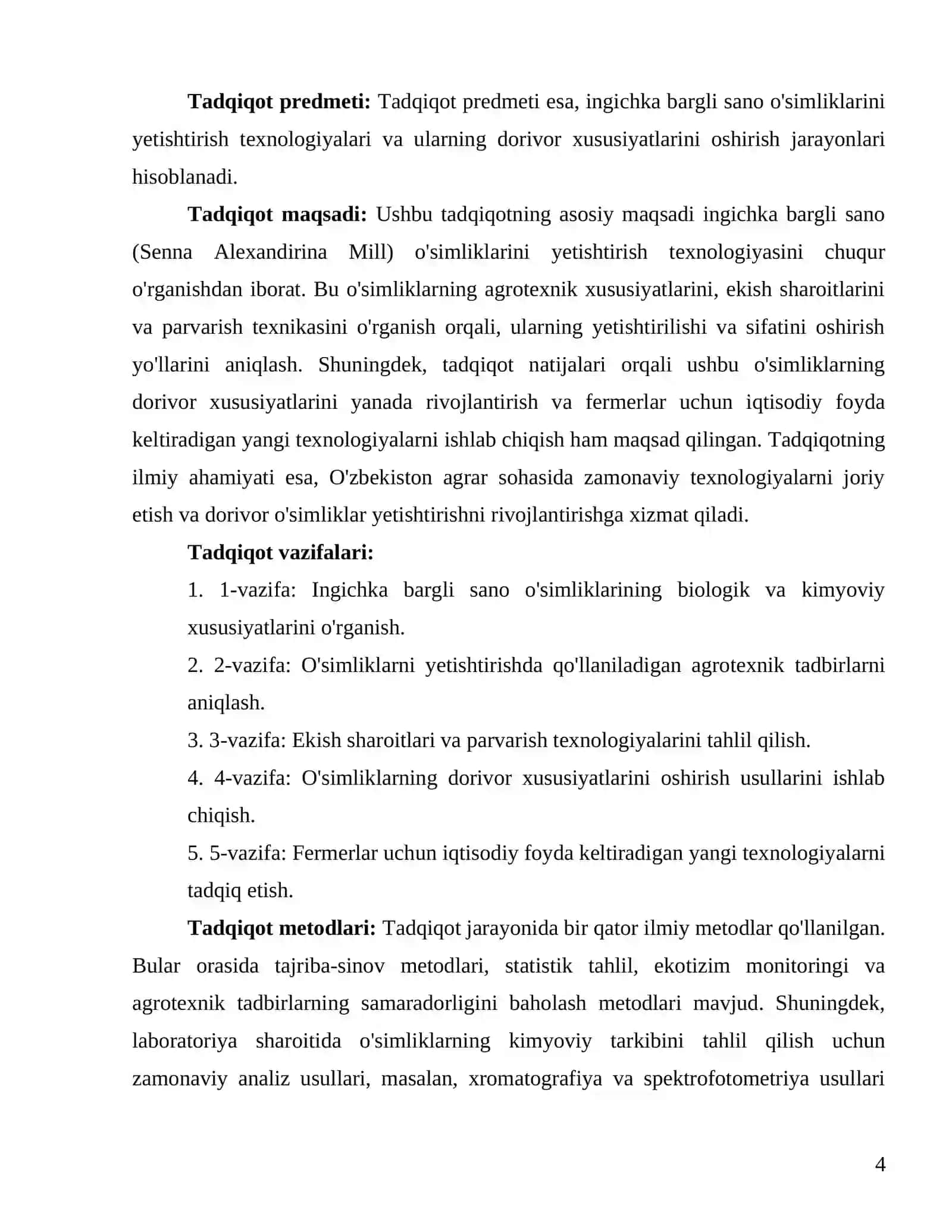 Ingichka bargli sano (Senna Alexandirina Mill) ni yetishtirish texnalogyasi 4