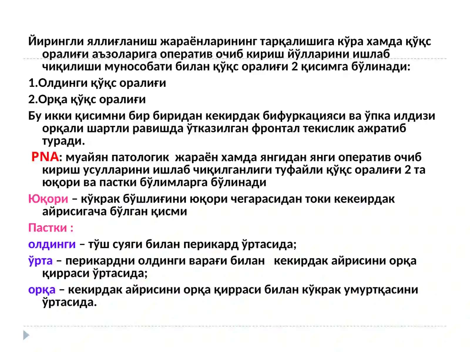 Қўқс оралиғини топографик анатомияси 4