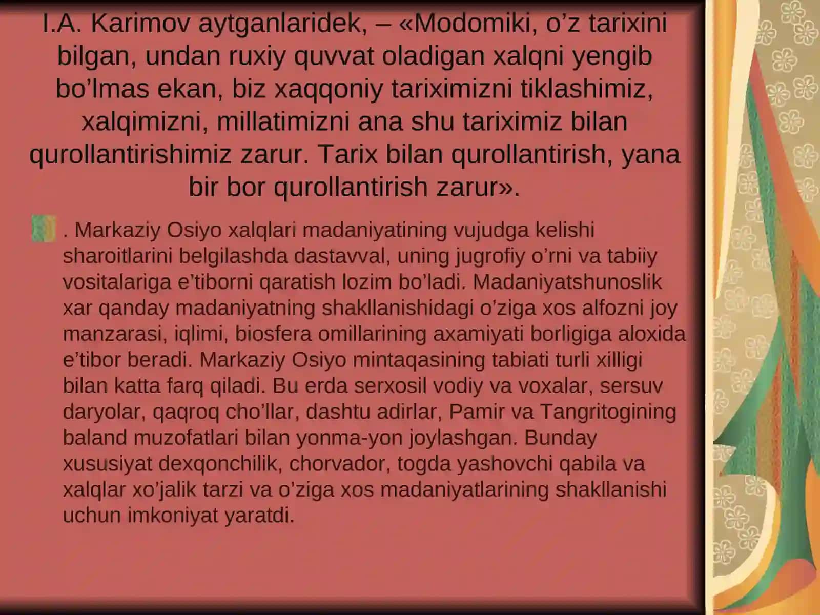 Markazi osiyoda tarqalgan tasavvuf Tariqatidagi ma’naviy kamolotdagi urni 4