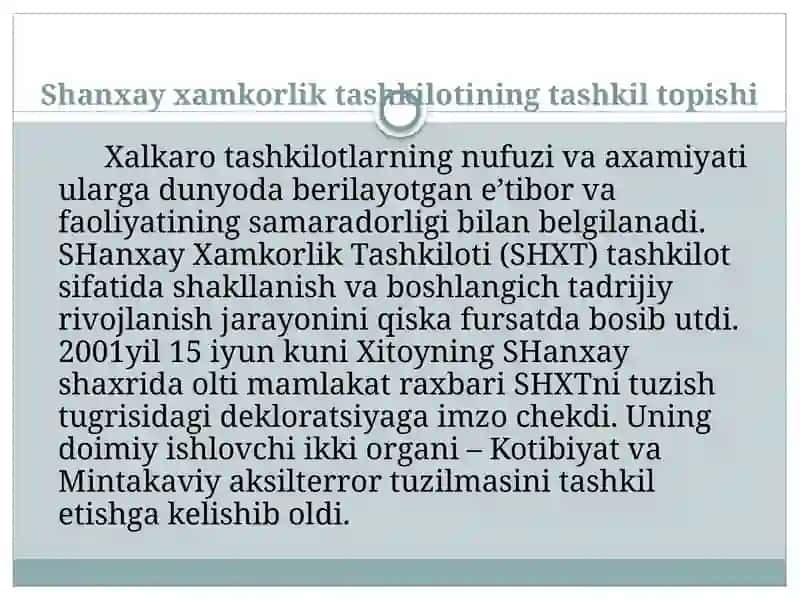 Shanxay xalqaro tashkiloti 4
