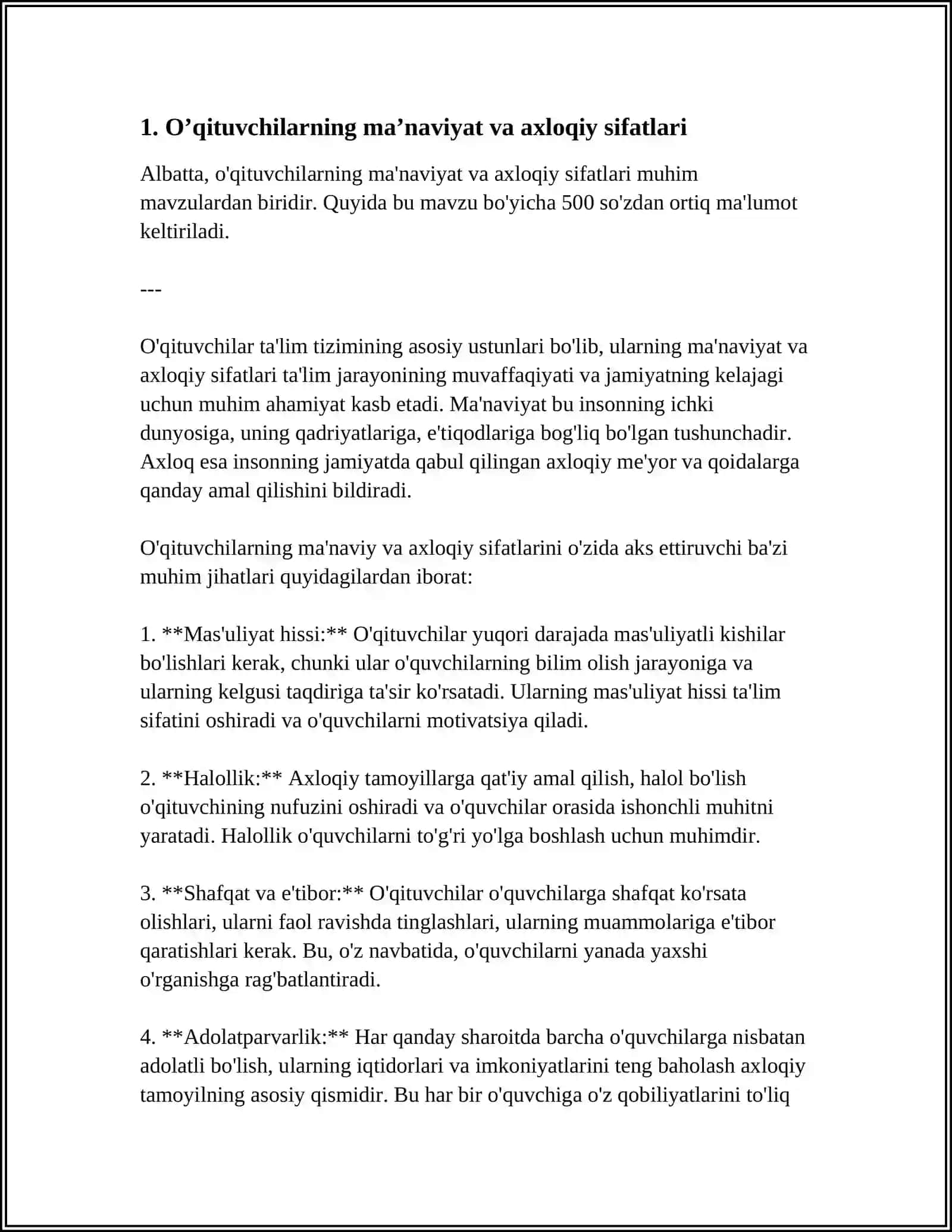 OILADA DASTLABKI BERILADIGAN MA'NAVIY-AXLOQIY TARBIYA 4