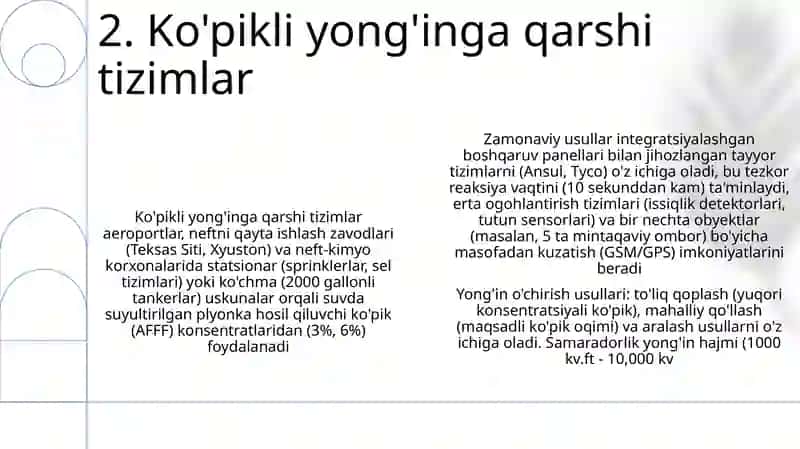 Yongʻinni bartaraf etishning zamonaviy yoʻllari va usullari 4